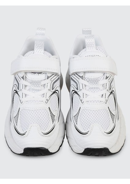 Erkek Çocuk Spor Ayakkabı 31-36 Numara Beyaz-Siyah modelleri