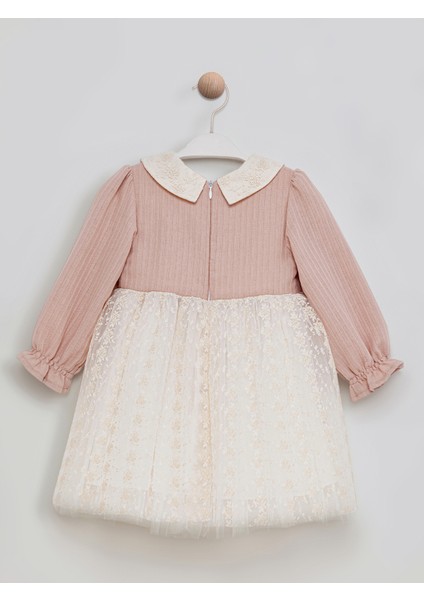 Kız Çocuk Bolerolu Elbise 1-3 Yaş Pudra fiyatları