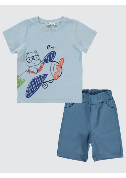 Erkek Çocuk Takım 2-5 Yaş Buz Mavi