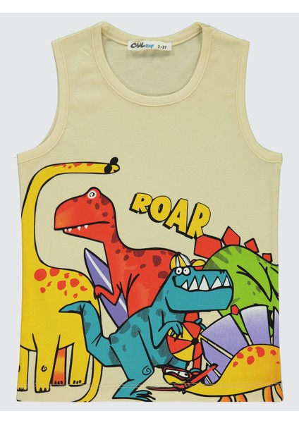 Erkek Çocuk Tişört 2-5 Yaş Taş Rengi