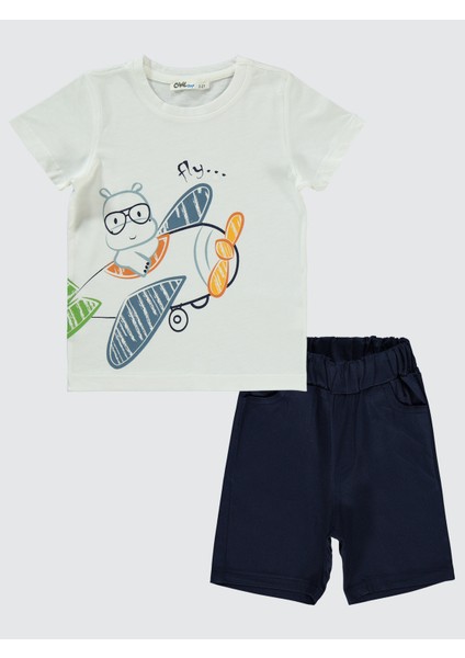 Erkek Çocuk Takım 2-5 Yaş Beyaz