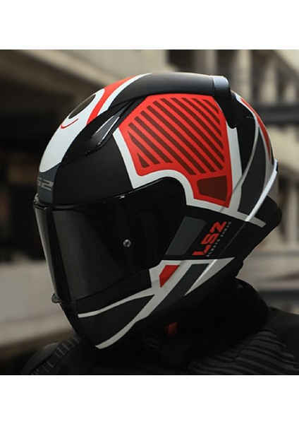 Rapıd 2 Grıd Mat Beyaz-Kırmızı Kapalı Motosiklet Kaskı Siyah Camlı fırsatları