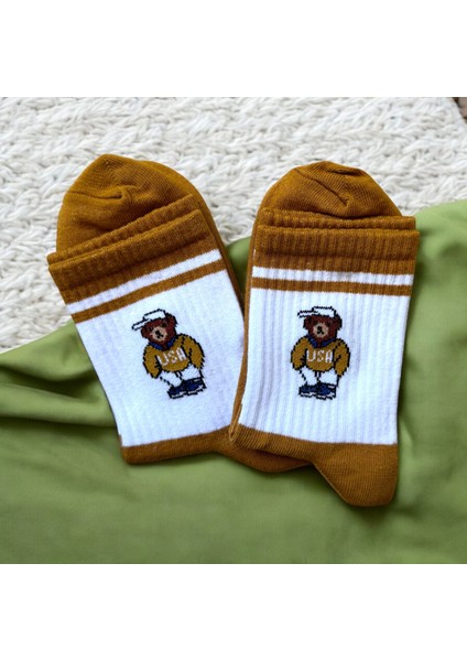 Iki Renkli Ayıcıklı Çorap fiyatları