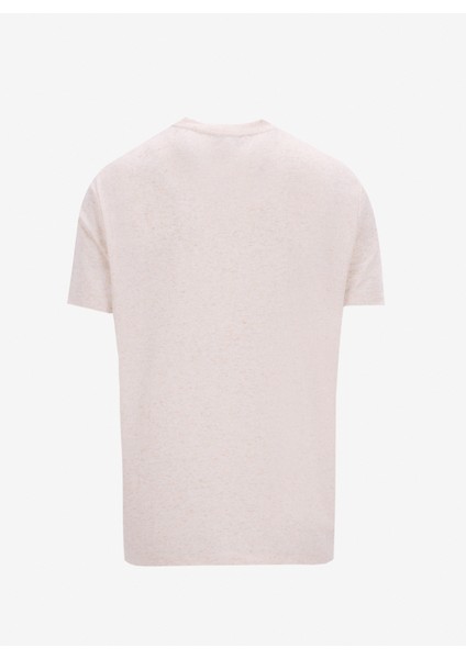 D5SM-TST3882 Kahve Melanj Bisiklet Yaka Relaxed Baskılı Erkek T-Shirt fiyatları