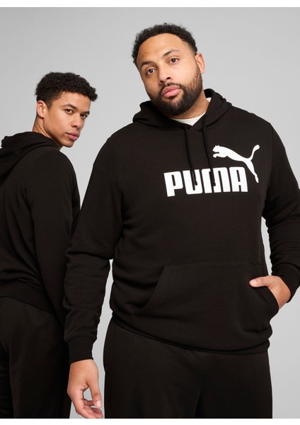 68257201 Ess No. 1 Logo Hoodie Tr P Beyaz Kapüşonlu Lastikli Bel Regular Fit Baskılı Erkek modelleri