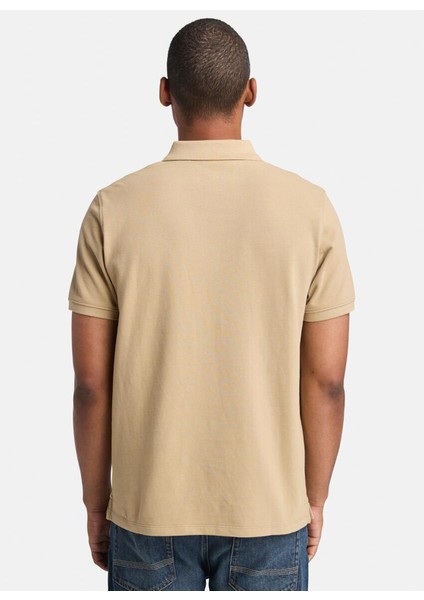 Mıllers Rıver Pique Short Sleeve Po Bej Nakışlı Erkek Polo T-Shirt fırsatları