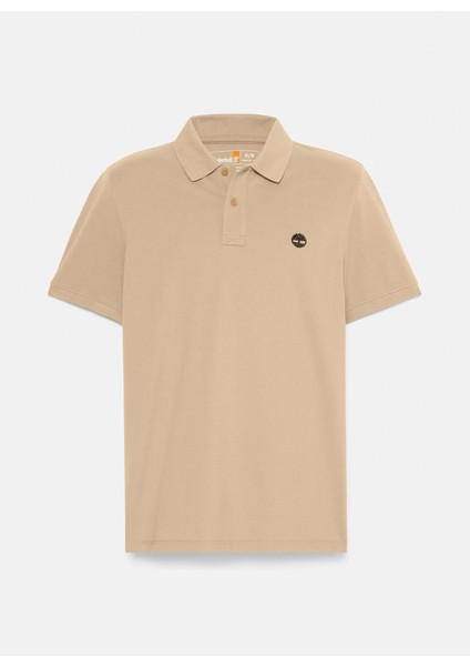 Mıllers Rıver Pique Short Sleeve Po Bej Nakışlı Erkek Polo T-Shirt indirimleri