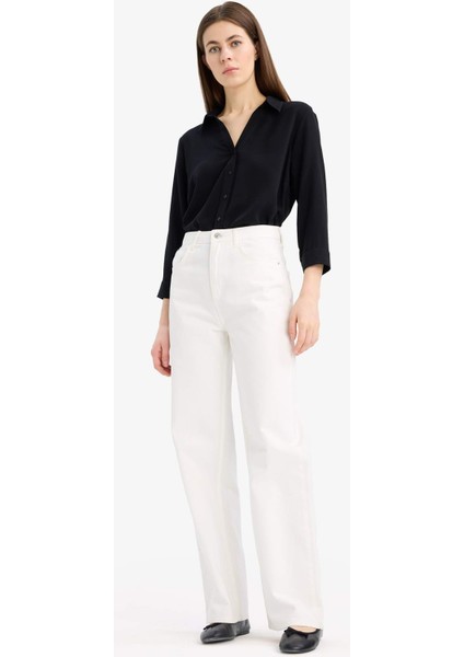 Regular Fit Basic Düz Uzun Kollu Siyah Gömlek K4655AZ25SP fiyatları