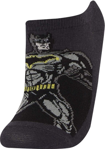 Erkek Çocuk Batman 3'lü Pamuklu Patik Çorap E5225A8NS