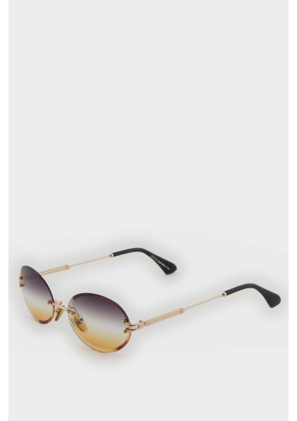 Kadın Yuvarlak Şeffaf Plastik Çerçeve Degrade Cam UV Güneş Gözlüğü F0615AXNS modelleri