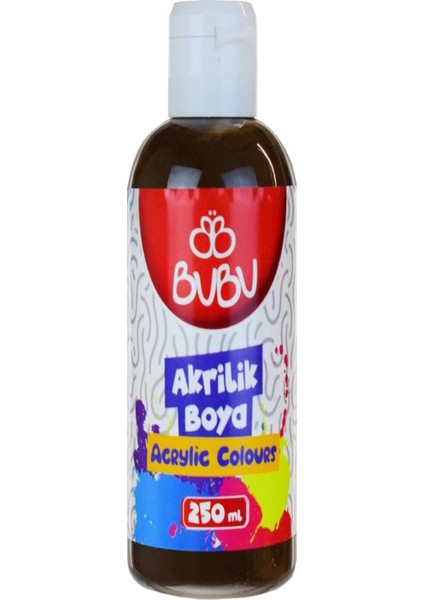 Bu-Bu Akrilik Boya 250 Gr. Kahverengi AKR008