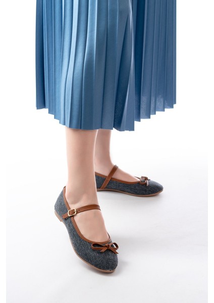 6321 Laci Keten Günlük Baret Tokalı Bayan Babet fiyatları