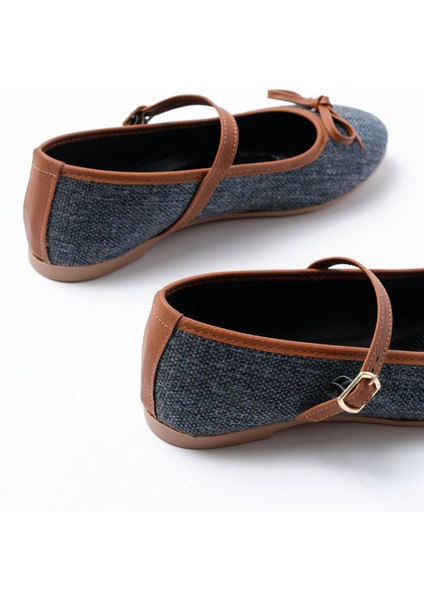 6321 Laci Keten Günlük Baret Tokalı Bayan Babet indirimleri