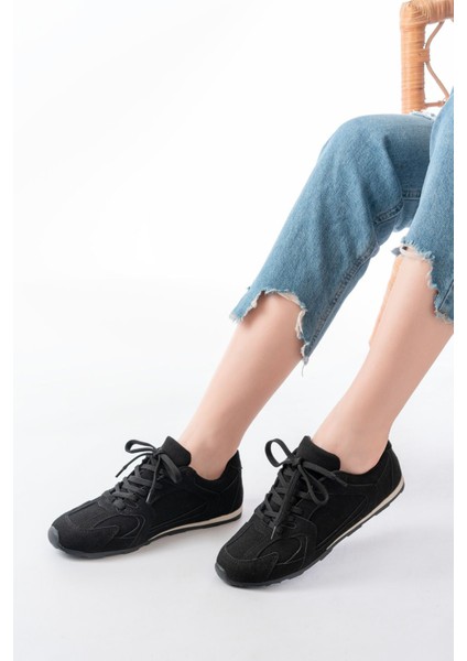 Rs-01 Siyah Süet Ince Taban Günlük Spor Ayakkabı modelleri