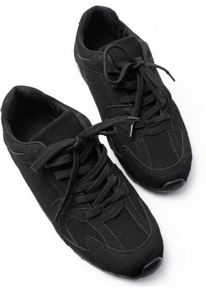 Rs-01 Siyah Süet Ince Taban Günlük Spor Ayakkabı fırsatları