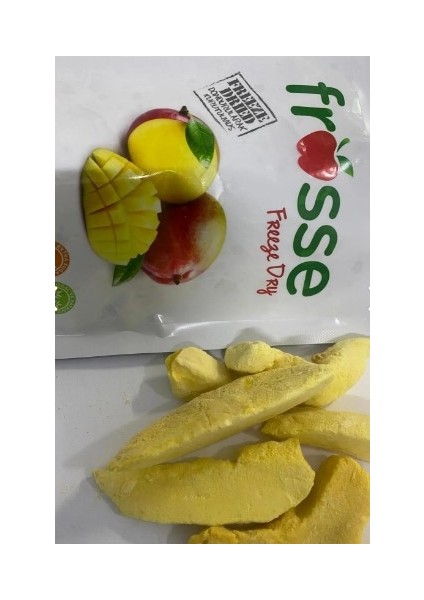 Mango Kıtırı - Freeze Dried - Üretici Firmadan Dondurularak Kurutulmuş Mango Cipsi 20 gr