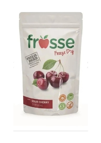 Vişne Kıtırı - Freeze Dried - Üretici Firmadan Dondurularak Kurutulmuş Vişne Cipsi 30 gr