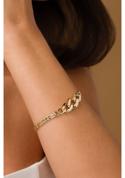 İkili Tasarım Gurmet Bileklik 14 Ayar