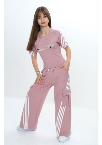 Kız Çocuk %100 Pamuk Ikili Spor Eşofman TAKIM-AÜT-2034