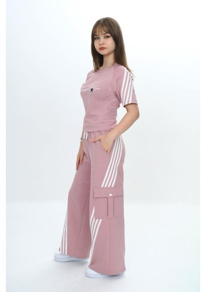 Kız Çocuk %100 Pamuk Ikili Spor Eşofman TAKIM-AÜT-2034 modelleri