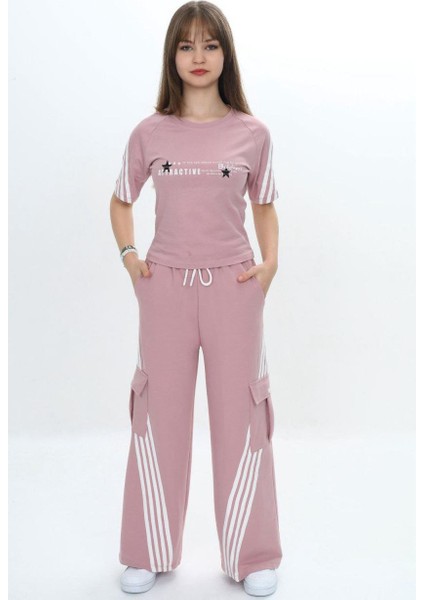 Kız Çocuk %100 Pamuk Ikili Spor Eşofman TAKIM-AÜT-2034 fırsatları