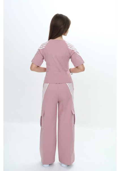 Kız Çocuk %100 Pamuk Ikili Spor Eşofman TAKIM-AÜT-2034 indirimleri