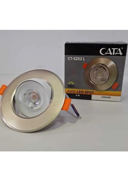 Akik LED Spot 7W 3200K IP20 Parlak Krom