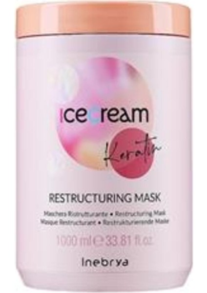 Ice Cream Keratin Restructuring Den Yapılandırıcı Şampuan 1000 ml EVAKUAFOR0070