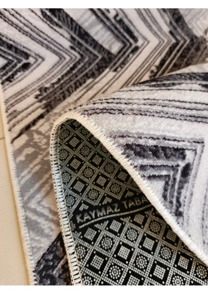 Gri Kaymaz Yolluk - Yıkanabilir Dört Mevsim Halı | Salon, Banyo, Balkon, Genç Odası fırsatları