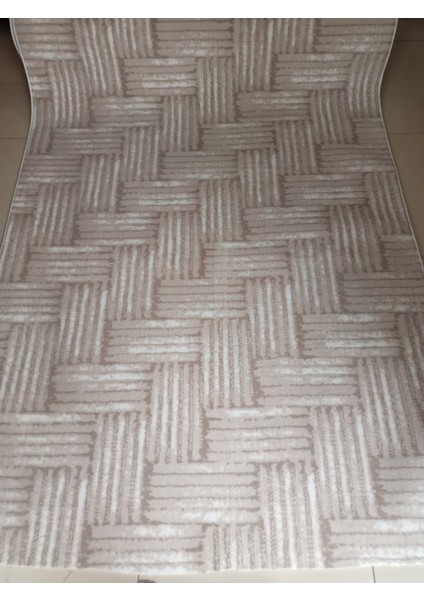 Krem Kaymaz Yolluk - Yıkanabilir Dört Mevsim Halı | Salon, Banyo, Balkon, Genç Odası