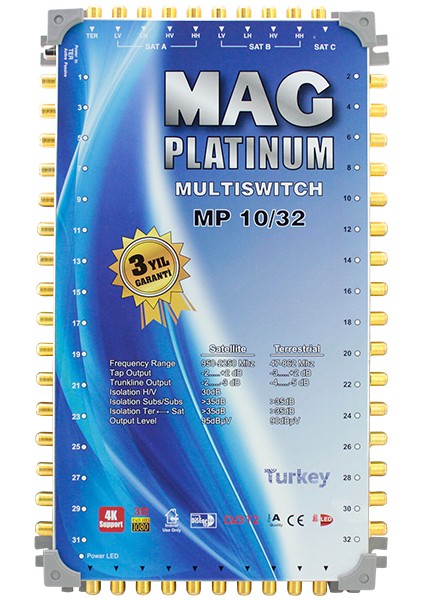 10*32 Sonlu Uydu Santrali Mag Platınum (4172)