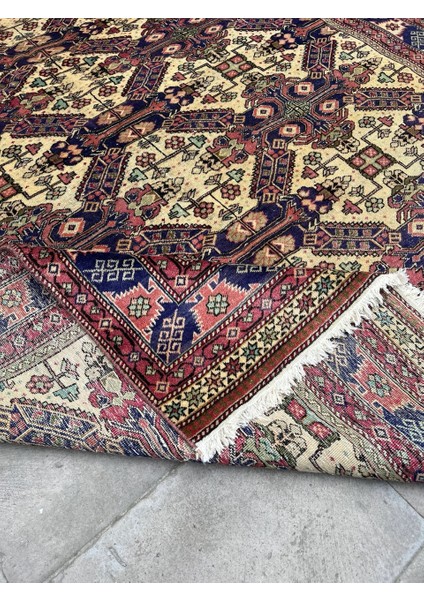 177 x 285 cm Büyük Boy Uşak Halısı El Dokuma Yün Oryantal Antik Halı fırsatları