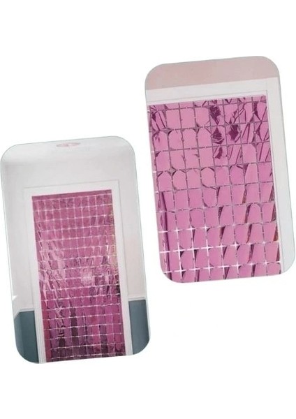 Nessiworld Ekstra Metalize Rose Gold Renk Disko Dikdörtgen Kesim Kapı Perdesi Dekorasyon 1x2 Metre indirimleri