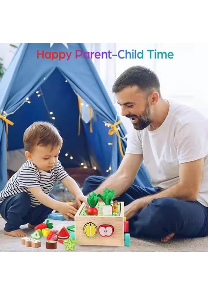 Montessori Ahşap Sebze ve Meyve Eşleştirme Oyunu modelleri