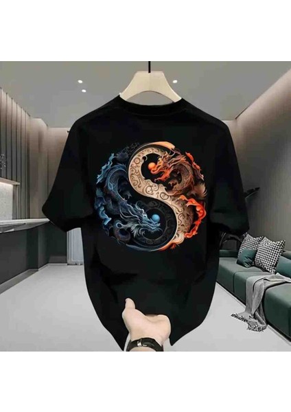 Dragon Özel Tasarım Baskılı Oversize Tshirt