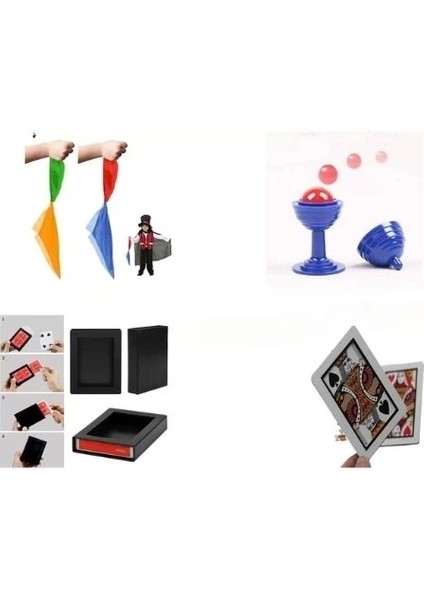 Nessiworld 4&amp;#39;lü Sihirbazlık Seti – Hokus Pokus Sihirli Numara Seti