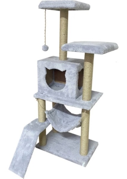 S9 Kedi Tırmalama Kulesi Platformlu 124 cm Gri modelleri