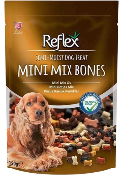 Küçük Karışık Kemikler Yarı Yumuşak Köpek Ödül Maması 150gr - 10 adet