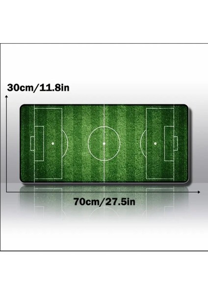 70X30 cm Futbol Sahası Temalı Kaydırmaz Taban Speed Yüzey Oyuncu Mouse Pad Gaming indirimleri