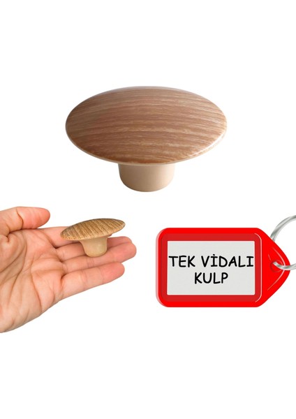 8 Adet Bohem Plastik Kulp Ceviz Bombeli Düğme Mobilya Mutfak Dolap Dolabı Çekmece Kulbu Kulpları
