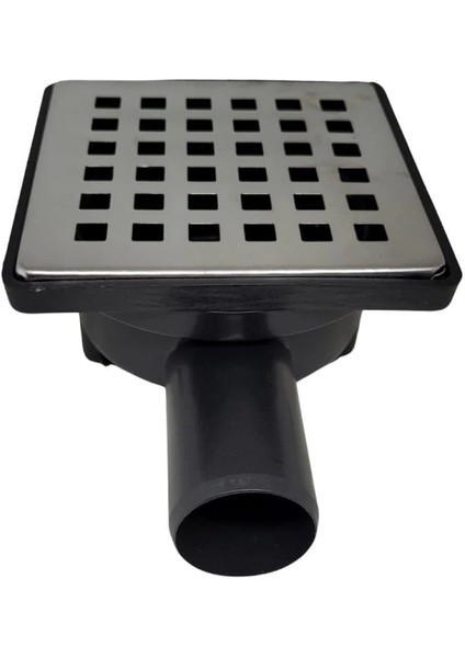 10X10 cm Yer Süzgeci – 32 mm Yandan Çıkışlı Paslanmaz Izgaralı fiyatları