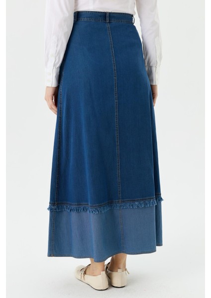 Kadın Yazlık Ince Denim Kot Etek 52011 fırsatları