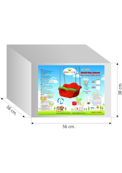 Zincirli Çocuk Salıncağı 3+ Yaş – Güvenli, Dayanıklı, Kolay Kurulum – 150 Kg Taşıma Kapasiteli modelleri