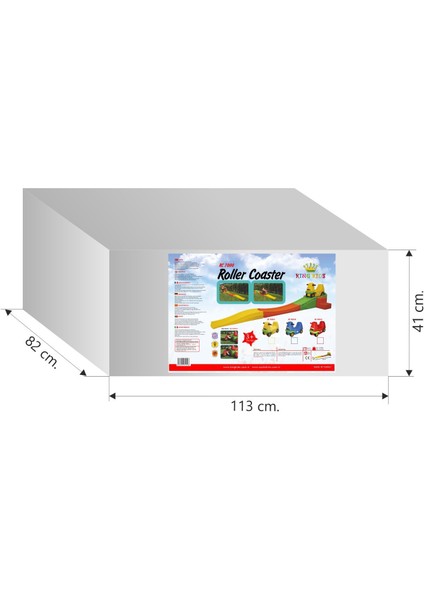Roller Coaster Temalı Arabalı Platform Set - Oyun Parkı - Oyun Alanı modelleri