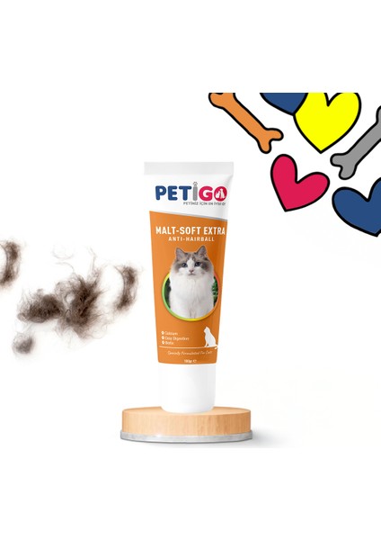 Malt-Soft Extra | Kediler Için Tüy Yumağı Önleyici Lezzetli Destek (100 GR)