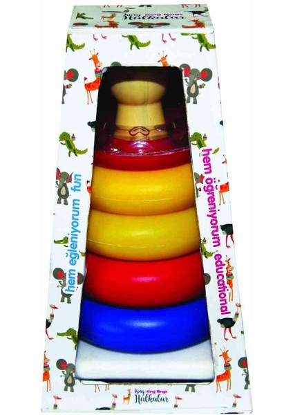 Aktivite Halkalar – Çocuk Halka Atma Oyuncak Seti Motor Becerisi ve Duyu Gelişimi 3+ Yaş modelleri