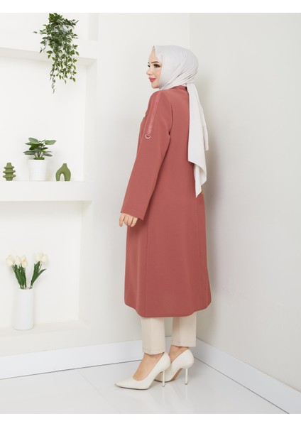 Büyük Beden Yazlık Kadın Tesettür Yarım Pardesü Ferace Kap Giyçık Fermuarlı 20249 fırsatları