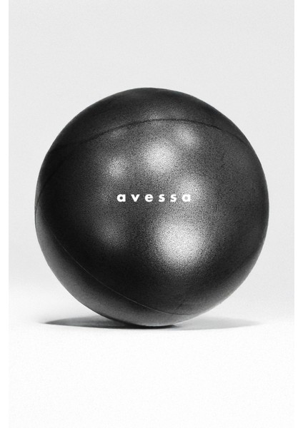 Avessa 25CM Siyah Mini Pilates Topu Plates Aerobik Cardio Jimnastik Için Egzersiz Aleti