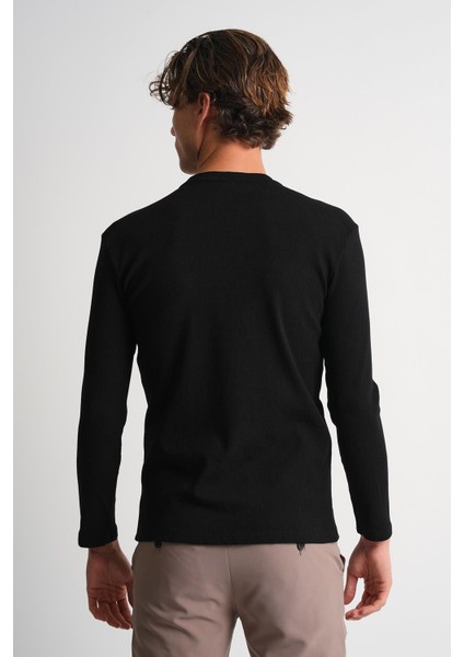 Alexandergardı Bisiklet Yaka Dar Kesim Uzun Kollu Erkek T-Shirt fırsatları