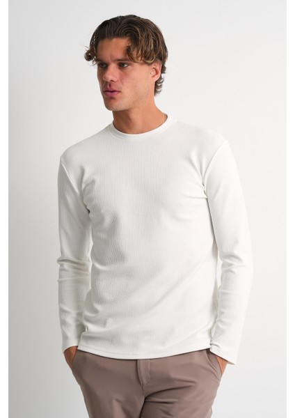 Alexandergardı Bisiklet Yaka Dar Kesim Uzun Kollu Erkek T-Shirt fiyatları